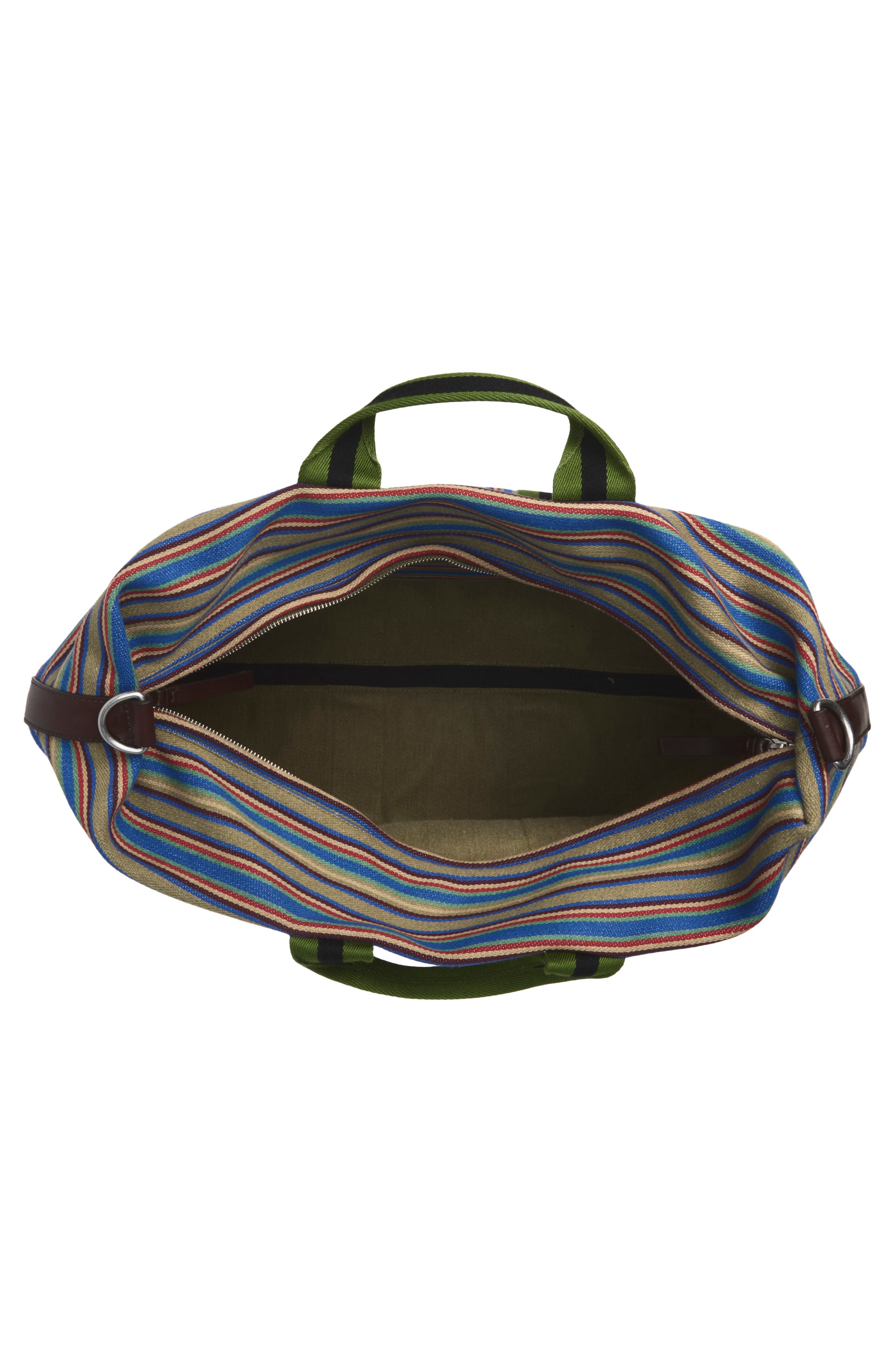 Striped Canvas Tote, Alternate, color, MULTI