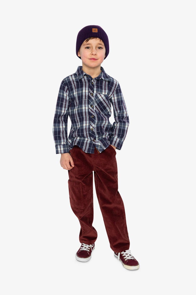 Classic Button Up Flannel Shirt Plaid, Alternate, color, Blue and White Plaid