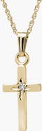 Mignonette 14k Gold & Diamond Cross Necklace