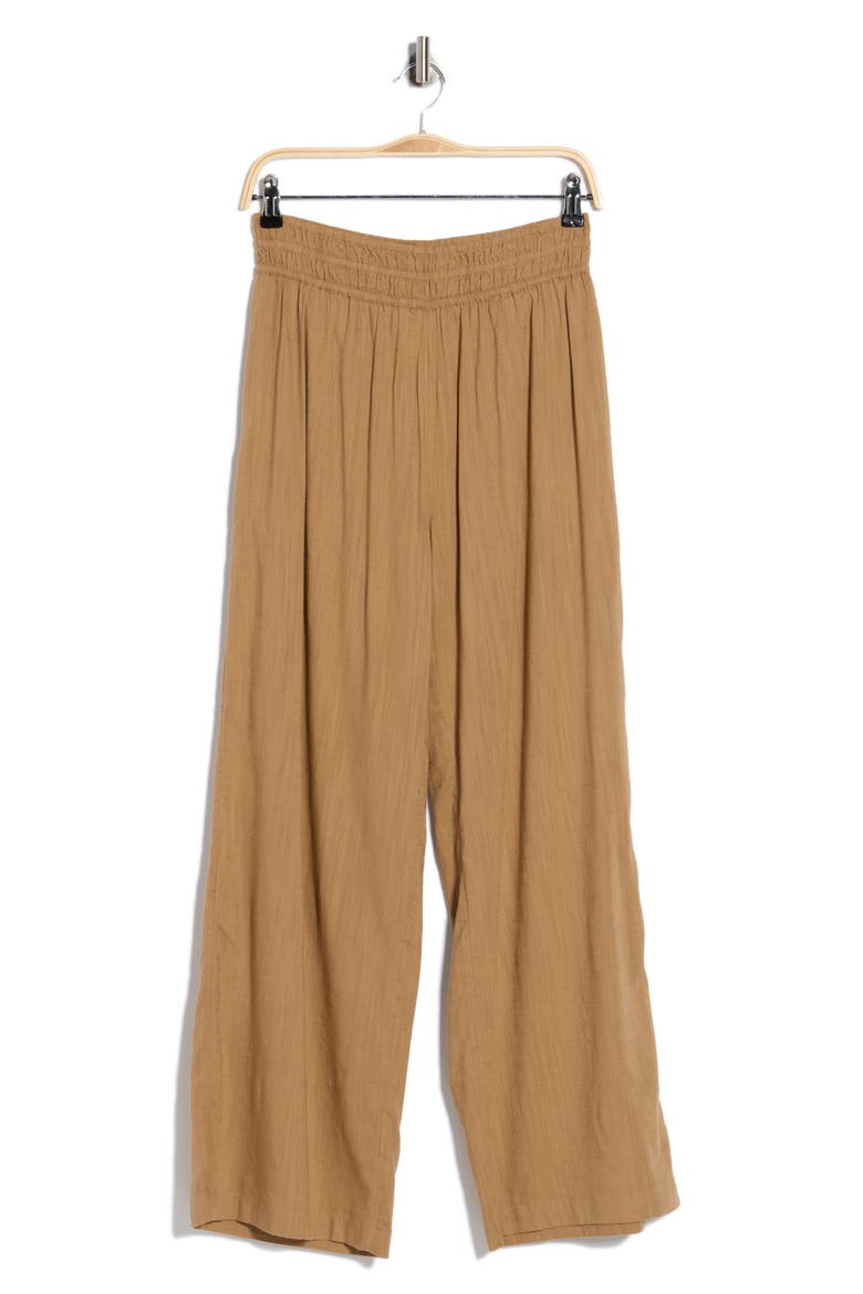 Pull On Slub Pants, Alternate, color, TAN TIGER