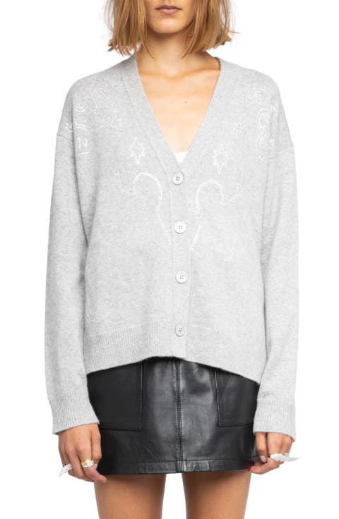 Mirkas Strass Cashmere Cardigan