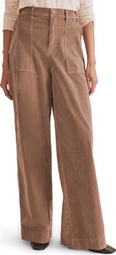 Splendid Colette Patch Pocket Wide Leg Corduroy Pants
