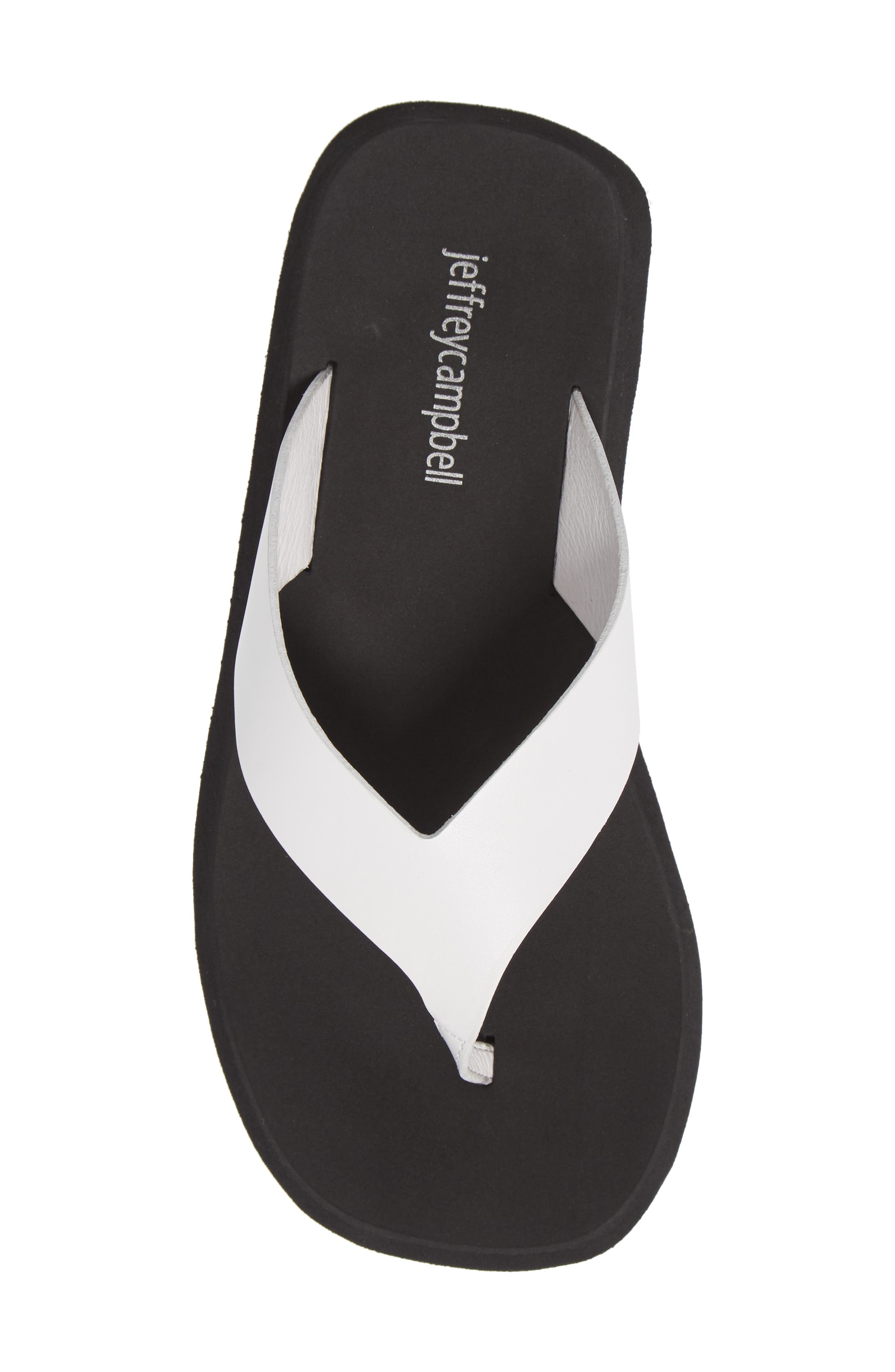 Diggin' Flip Flop, Alternate, color, WHITE LEATHER