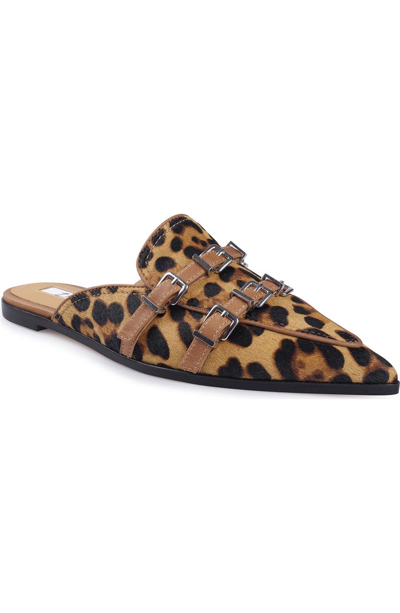 ZIGI Rous Genuine Calf Hair Mule, Main, color, Leopard Calf Hair