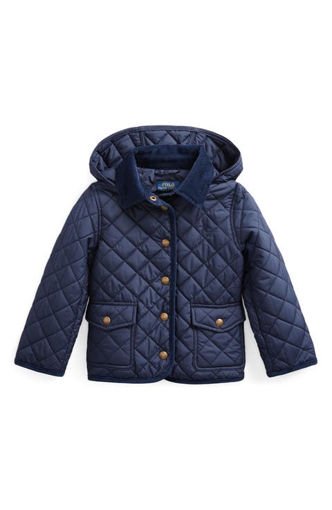 Kids' Audrey Quilted Jacket with Removable Hood (Toddler & Little Kid)