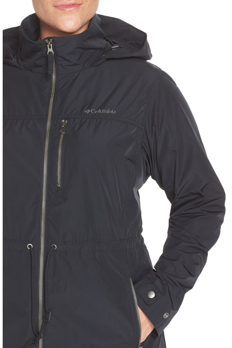 Suburbanizer Water Resistant Front Zip Hooded Jacket, Alternate, color, BLACK