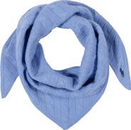 Polo Ralph Lauren Cable Knit Wool & Cashmere Triangle Scarf