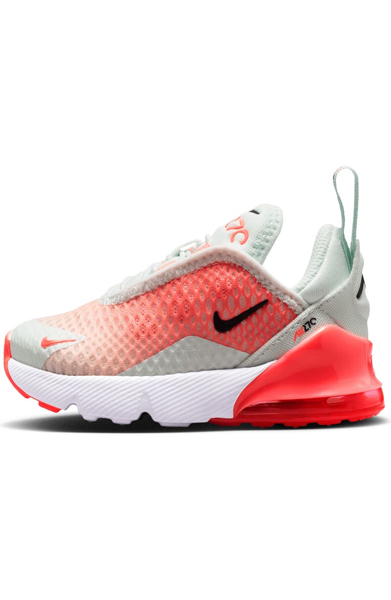 Nike Kids' Air Max 270 Sneaker, Alternate, color, Barely Green/ Hot Lava/ Black