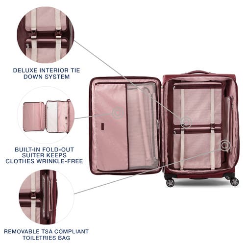 Travelpro Platinum Elite Softside Expandable Large 29-inch Checked Luggage In Bordeaux Red