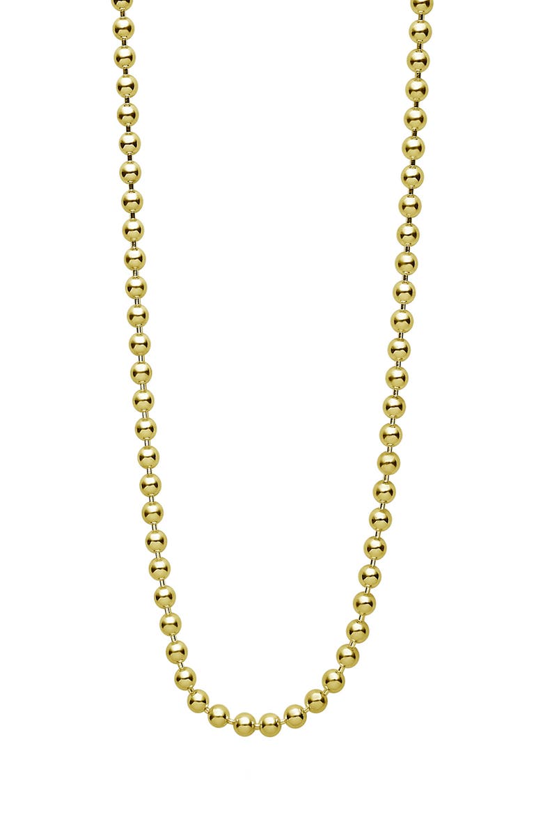 Men's 18K Gold Anthem 2.5mm Ball Chain Necklace, Alternate, color, GOLD