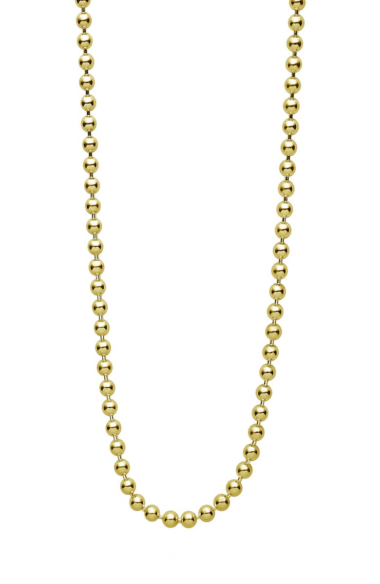 LAGOS Men's 18K Gold Anthem 2.5mm Ball Chain Necklace, Alternate, color, Gold