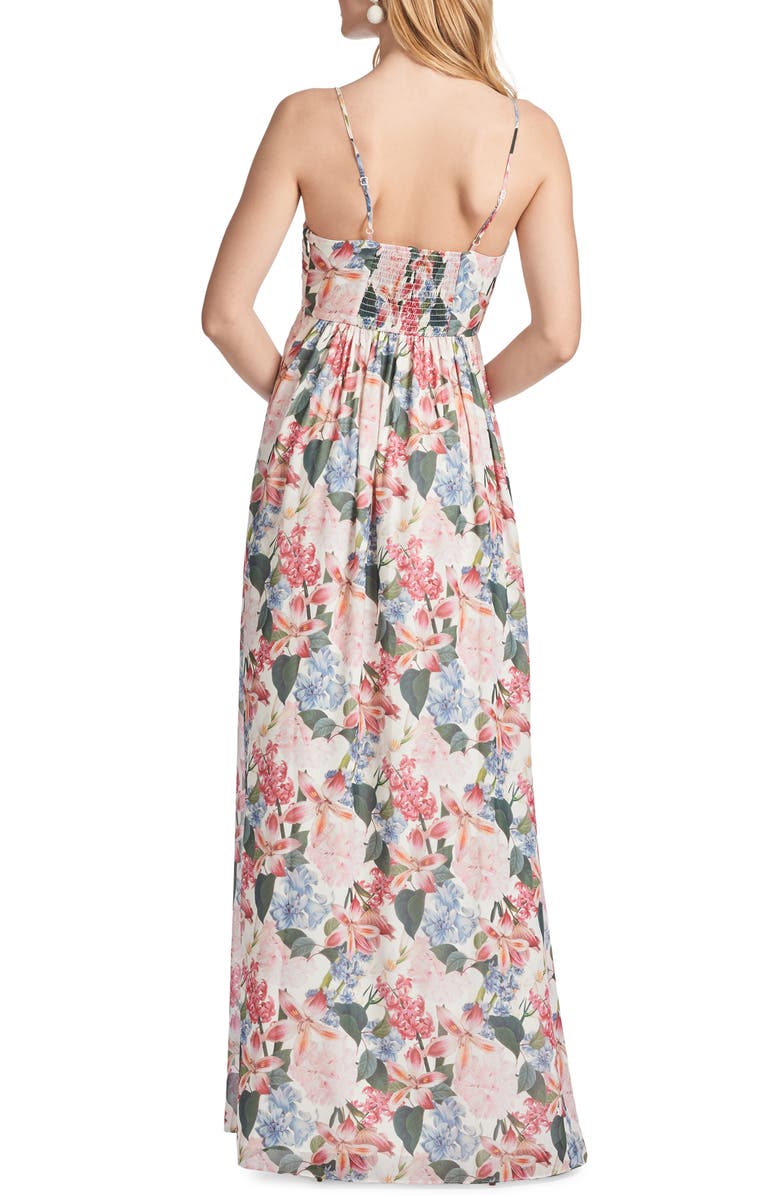 Sachin & Babi Sienna Floral Chiffon Gown, Alternate, color, 