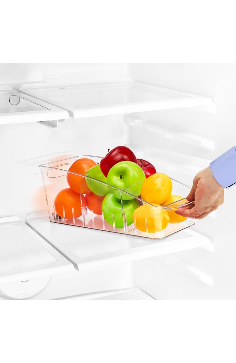 SORBUS Small 2-Pack Fridge Storage Bins on Wheels, Alternate, color, 