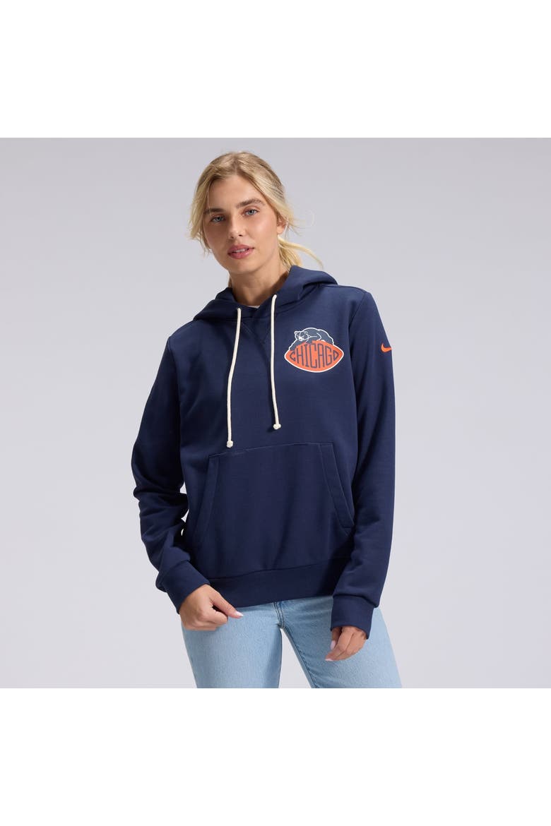 Women's Nike  Navy Chicago Bears 2026 Rivalries Collection Standard Issue Sideline Pullover Hoodie, Main, color, Navy