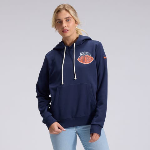 Women's Nike Navy Chicago Bears 2026 Rivalries Collection Standard Issue Sideline Pullover Hoodie