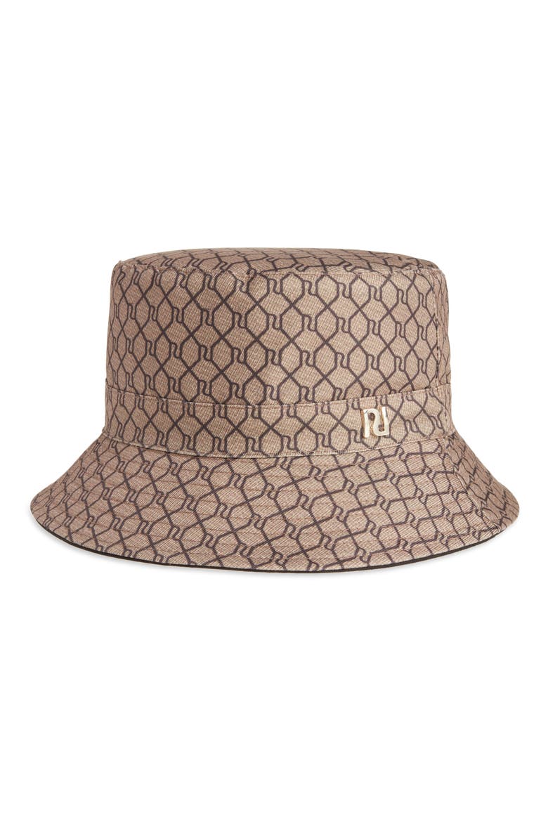Classic Logo Bucket Hat, Main, color, BROWN