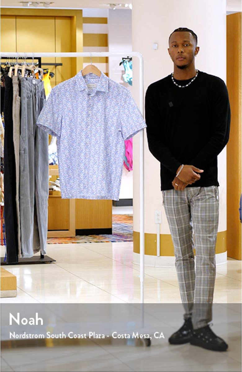 Milo OoohCotton<sup>®</sup> Floral Short Sleeve Button-Up Shirt, sales video thumbnail