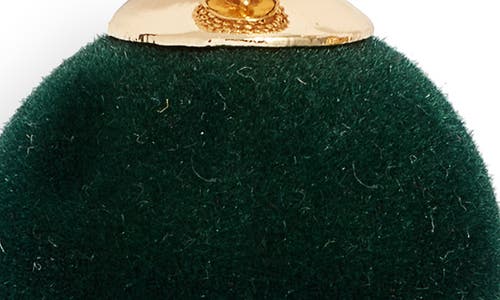 Nordstrom Orb Velvet & Faux Pearl Drop Earrings