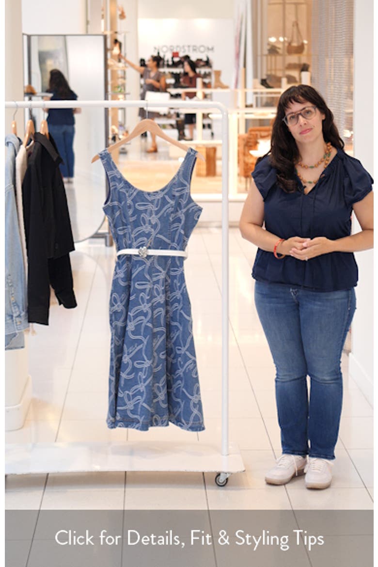 Sleeveless Belted Denim Dress video