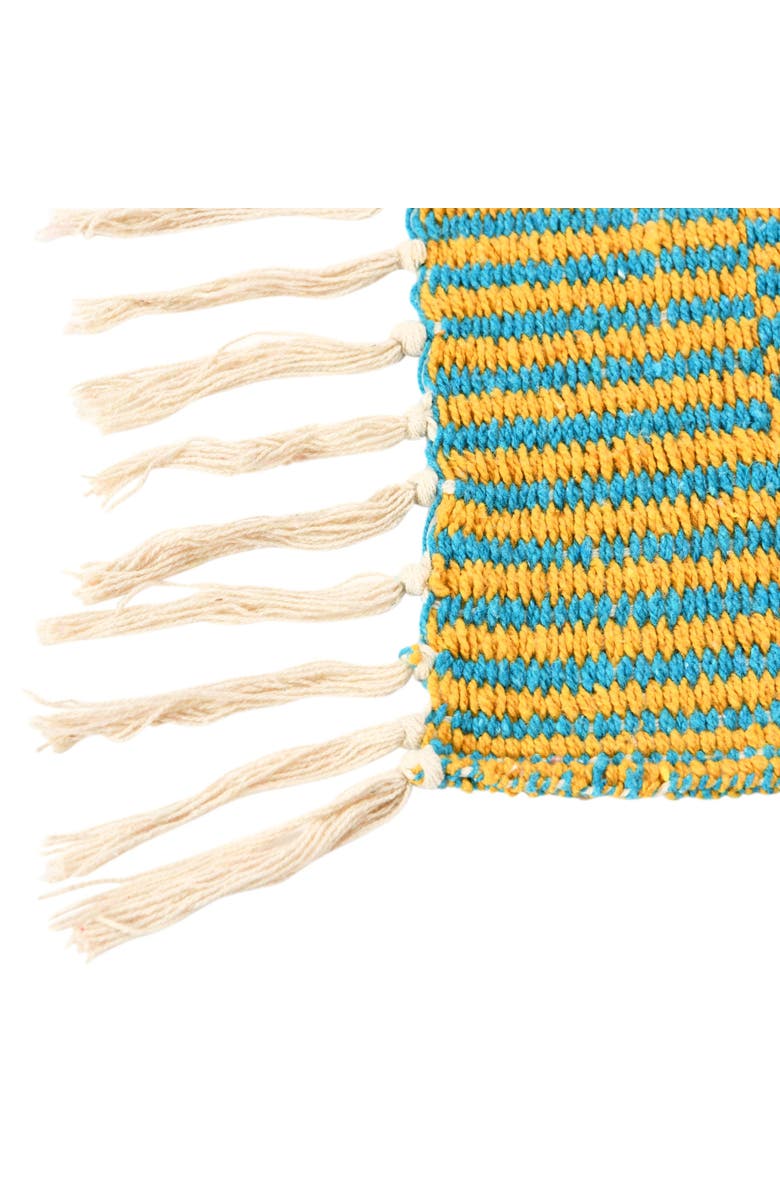 Storied Home Soft Woven Reclaimed Cotton Blend Throw, Alternate, color, Red