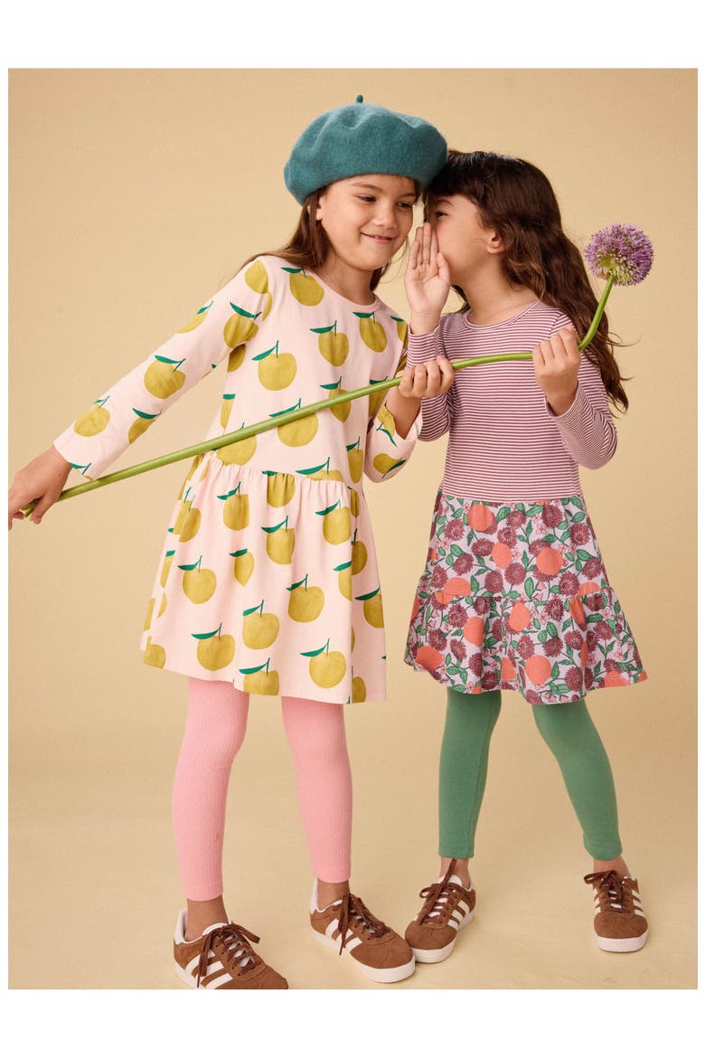 Long Sleeve Skirted Dress, Alternate, color, Asian Pear