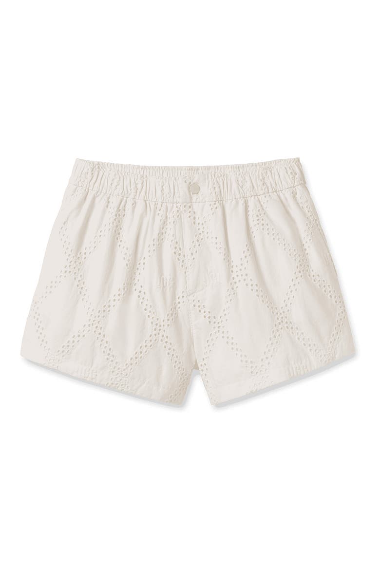 Kellan Cotton Eyelet Shorts, Main, color, NIMBUS