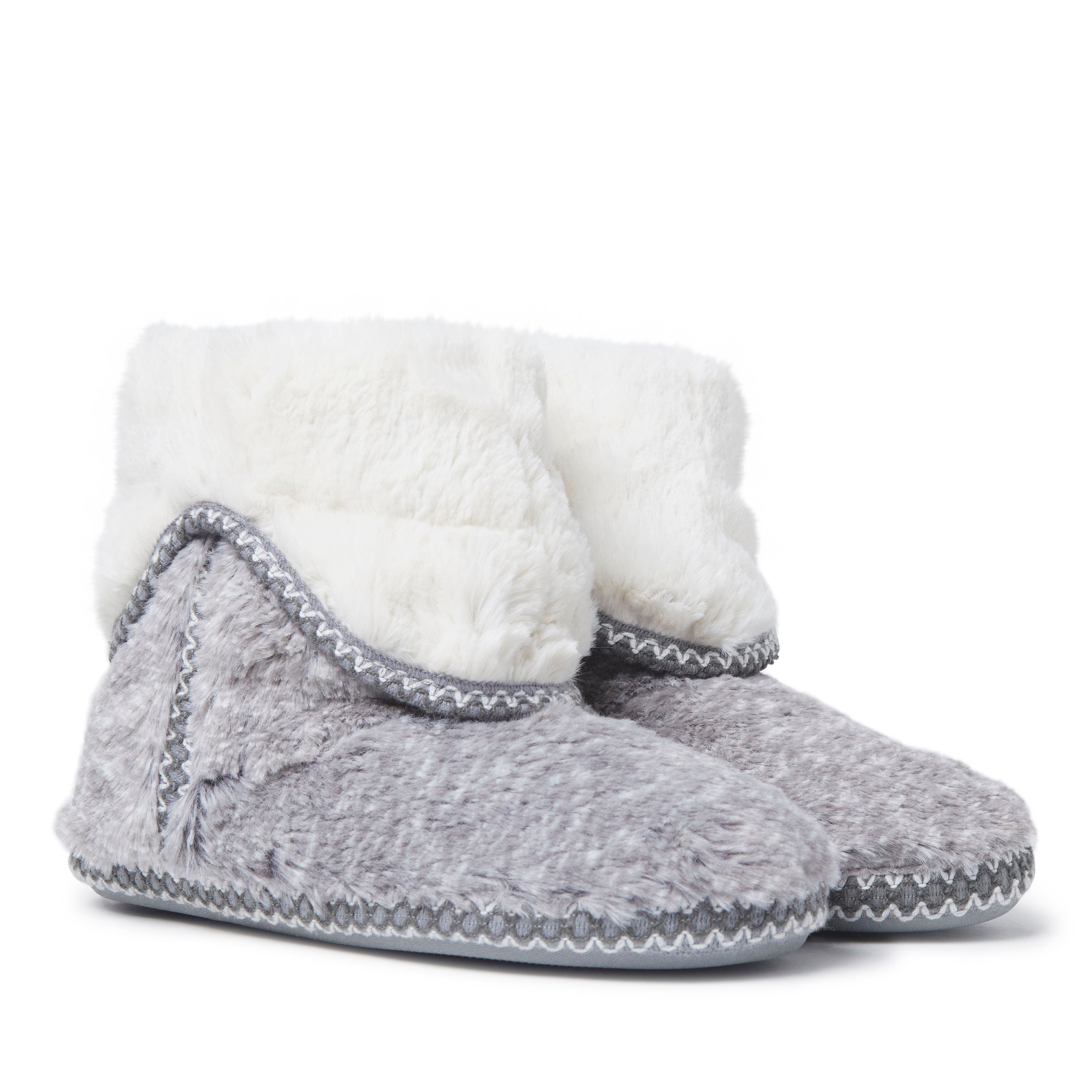 Beth Faux Fur Fold Down Fuzzy Bootie Slipper - image 4