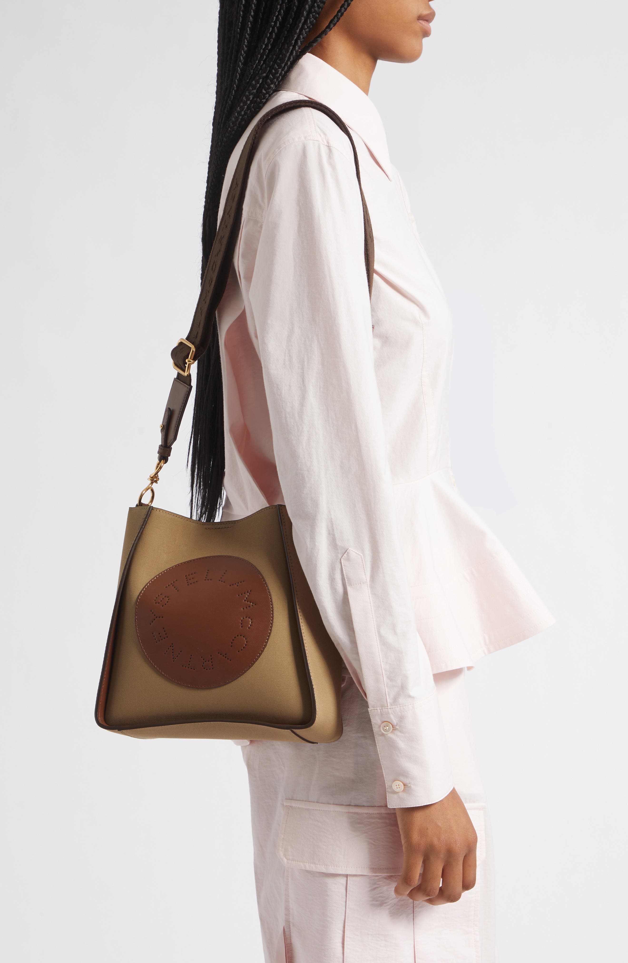 Logo Square Crossbody Bag, Alternate, color, TRUFFLE