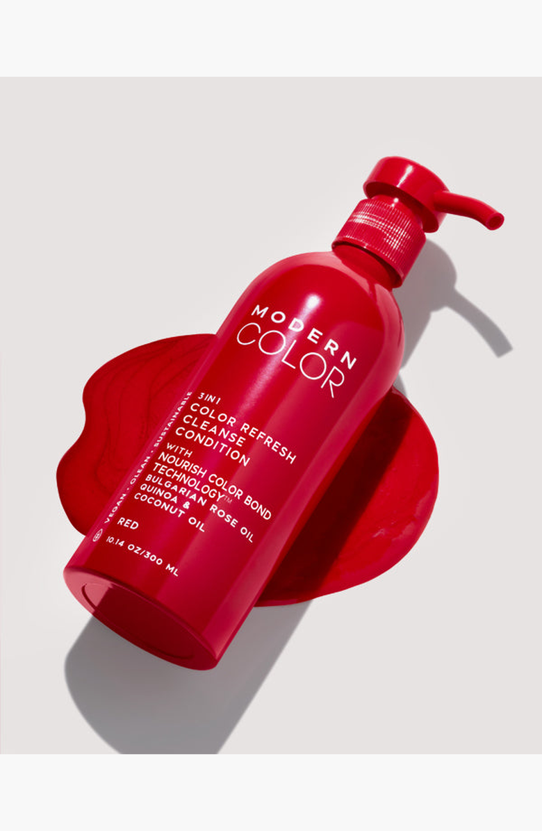 Modern Color Red 3-In-1 Hair Color Refresh Cleanse Conditioner, Alternate, color, Single