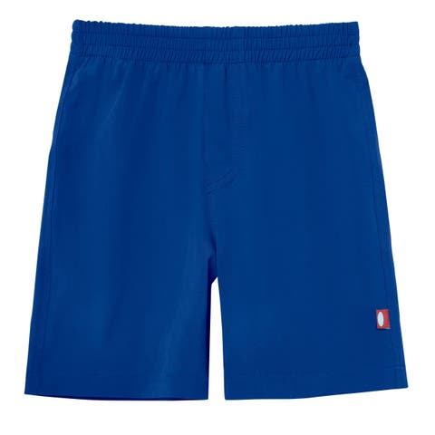 Boys UPF 50+ Soft Stretch Club Above The Knee Swim Trunks (Adult)