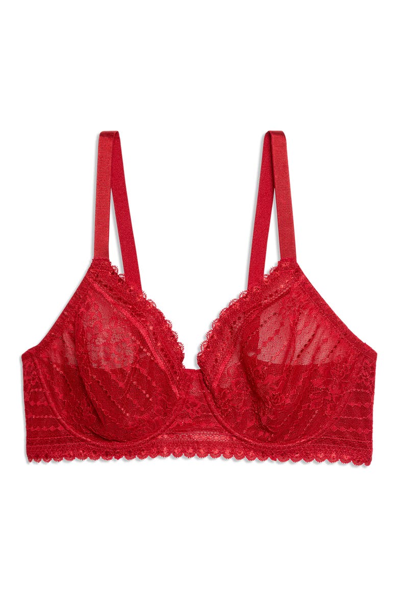 Panama Underwire Minimizer Bra, Alternate, color, CARDINAL