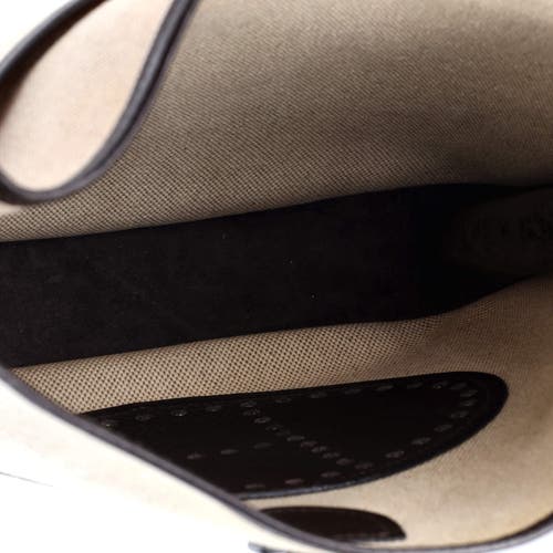 Pre-owned Hermes Hermes Evelyne Bag Gen Ii Toile And Leather Pm In Silver