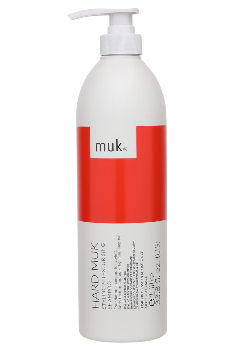 Hard muk Styling & Texturising Shampoo, Main, color, 33.8 fl oz