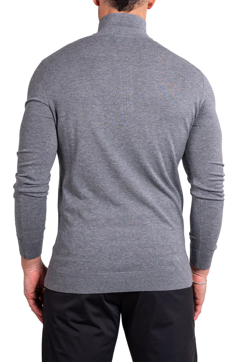 Knitted Passion Quarter Zip Sweater, Alternate, color, GREY
