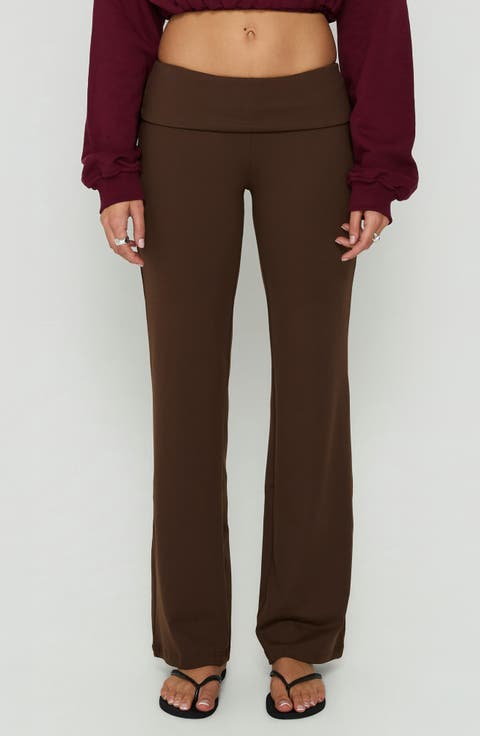 Daily Define Foldover Waist Straight Leg Pants