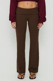 Princess Polly Daily Define Foldover Waist Straight Leg Pants