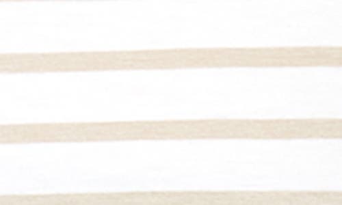 Nom Maternity Liv Long Sleeve Maternity Top In Oatmeal Stripe