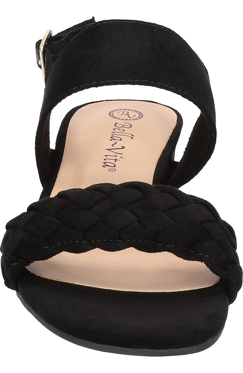 Bella Vita Ellison Slingback Sandal, Alternate, color, Black Faux Suede