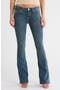 Joey Flap Pocket Mid Rise Flare Jeans