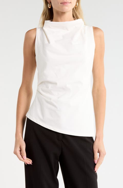 Caden Cowl Neck Cotton Top