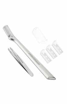 TWEEZERMAN 2-Pack Brow Razor & Mini Tweezer Set