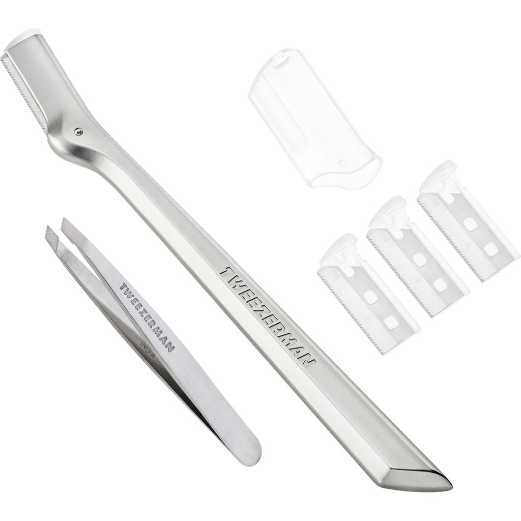 Tweezerman 2-pack Brow Razor & Mini Tweezer Set In No Color