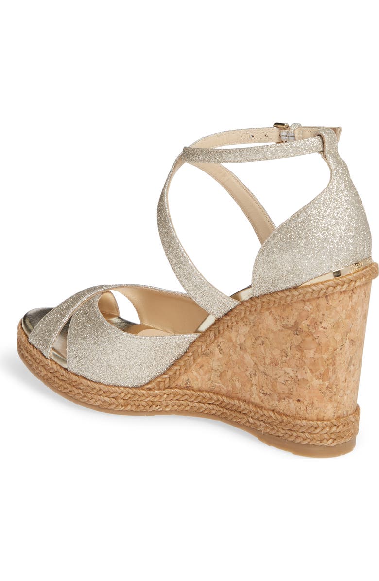 Jimmy Choo Alanah Espadrille Wedge Sandal, Alternate, color,