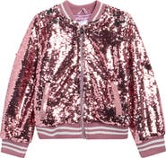 BECCA Kids' Sequin Embellished Bomber Jacket