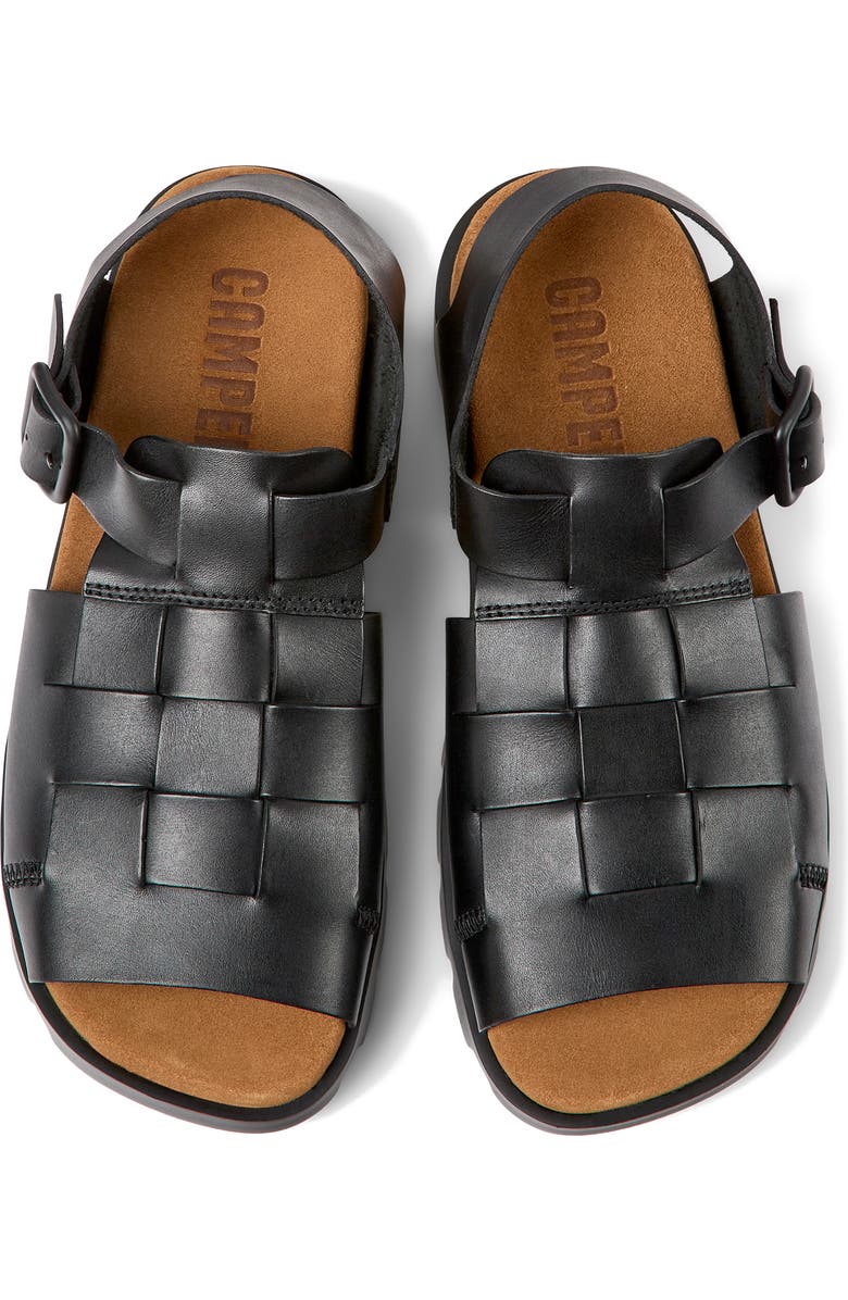 Camper Brutus Fisherman Sandal, Alternate, color, Black