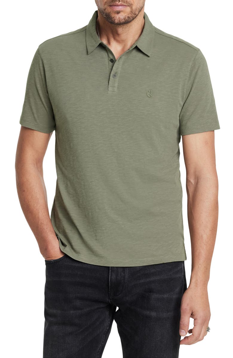 John Varvatos Victor Organic Cotton Slub Polo, Main, color, 