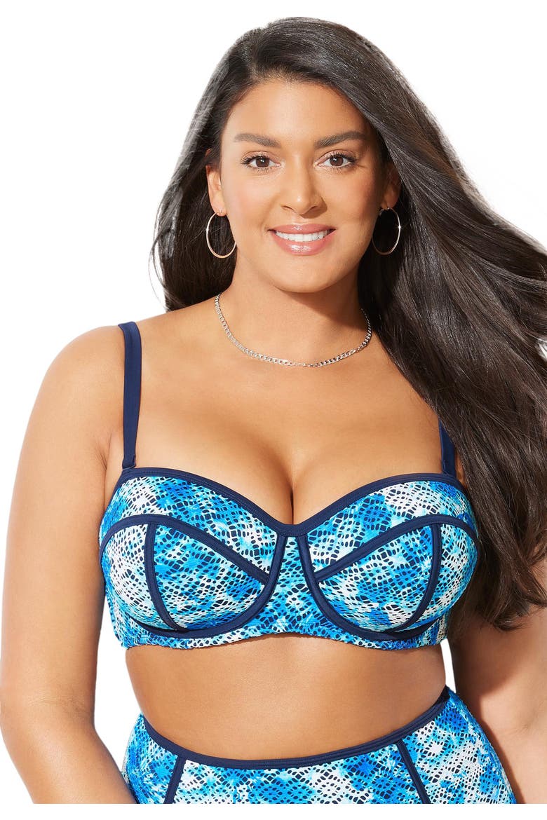 Madame Crochet Underwire Bikini Top, Main, color, Crochet