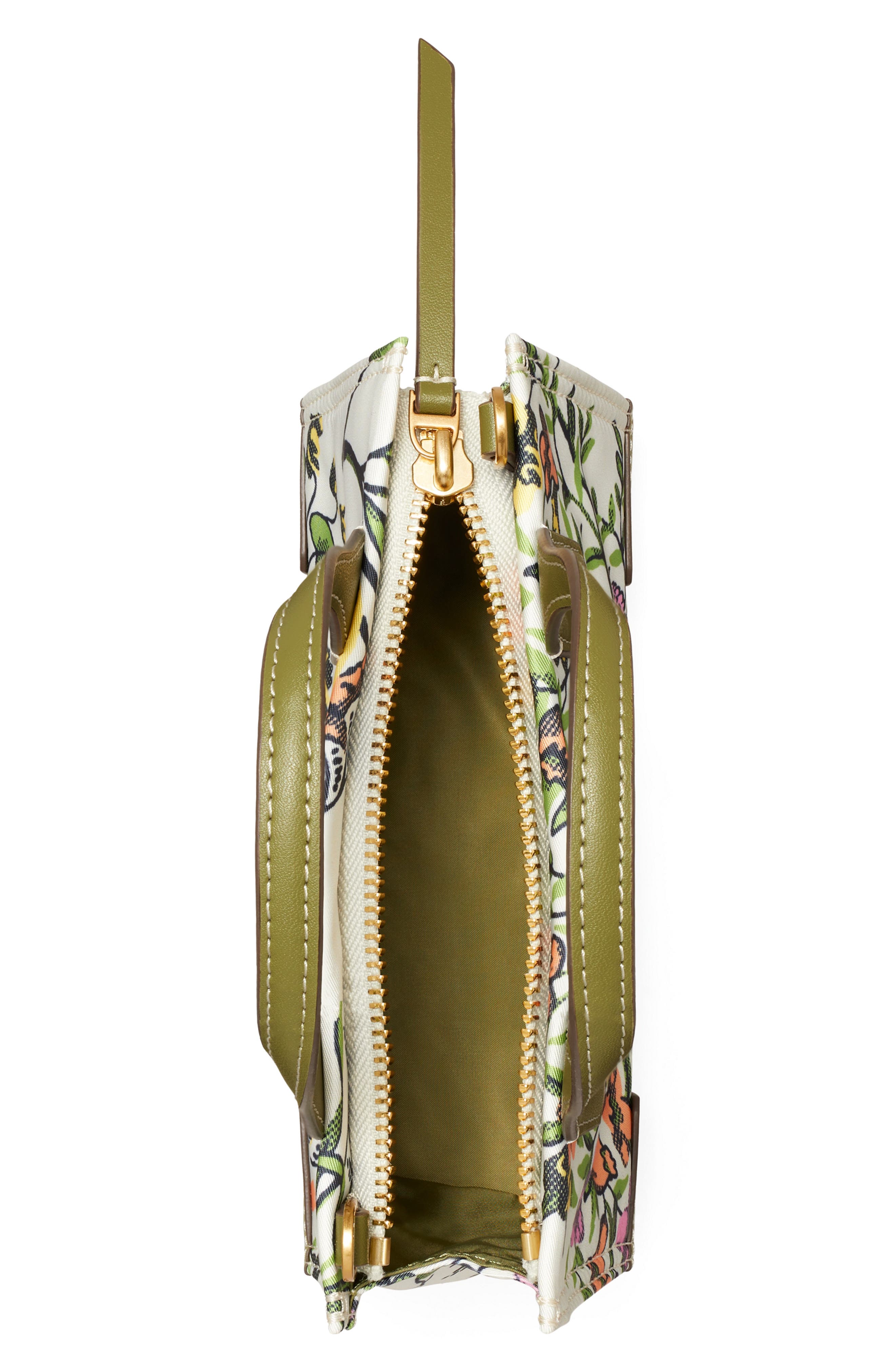 Tory Burch Ella Floral Print Micro Tote, Alternate, color, 