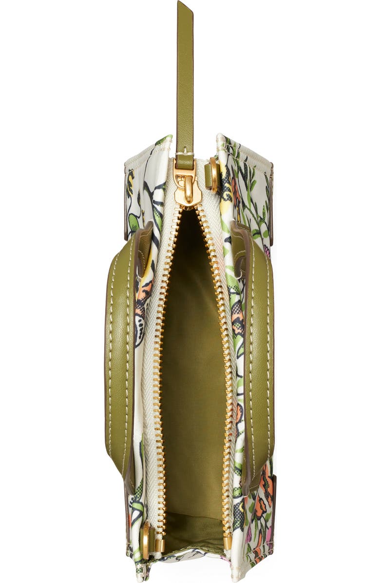 Tory Burch Ella Floral Print Micro Tote, Alternate, color,