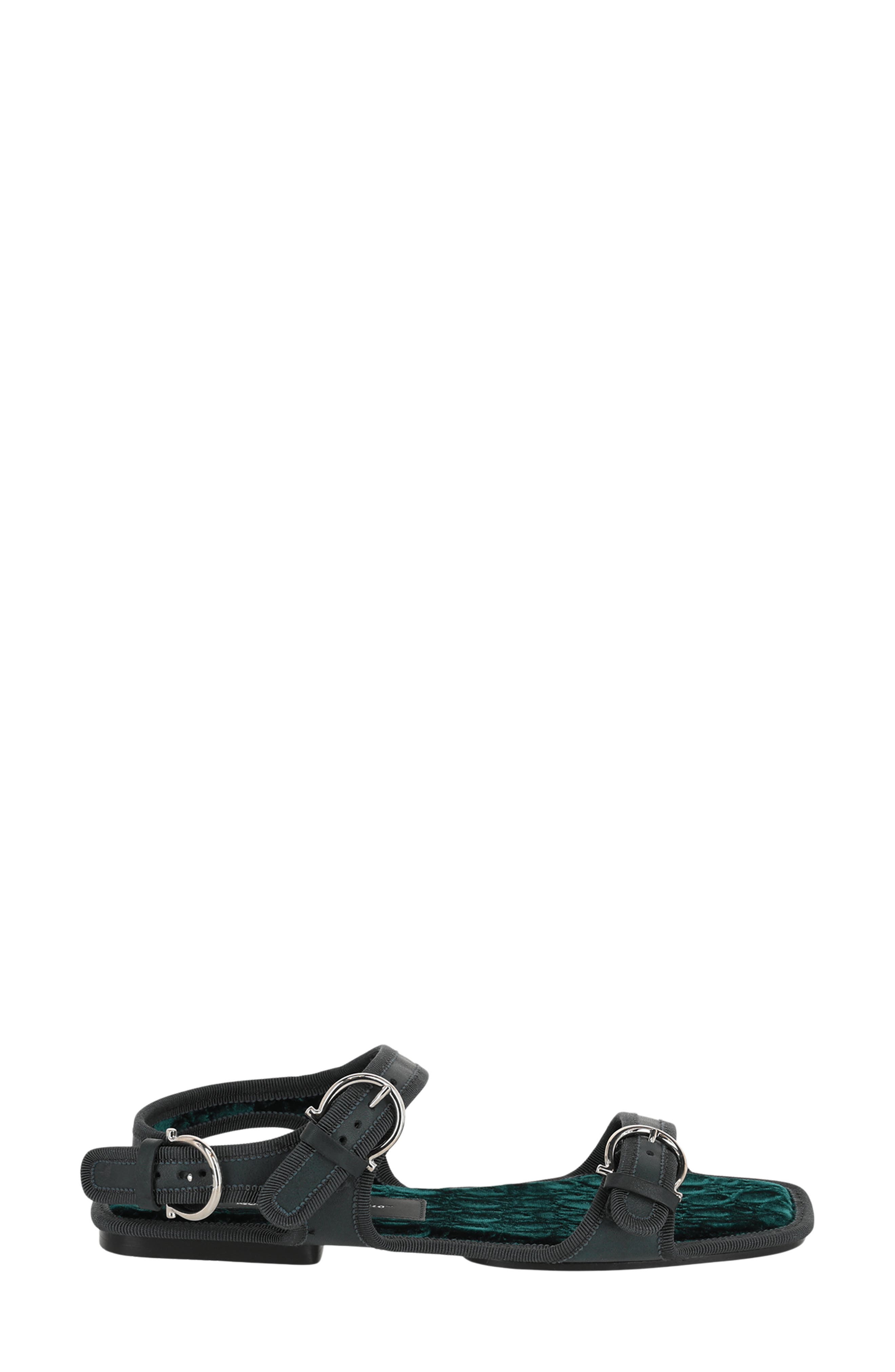 FERRAGAMO Buckle Sandal, Alternate, color, 